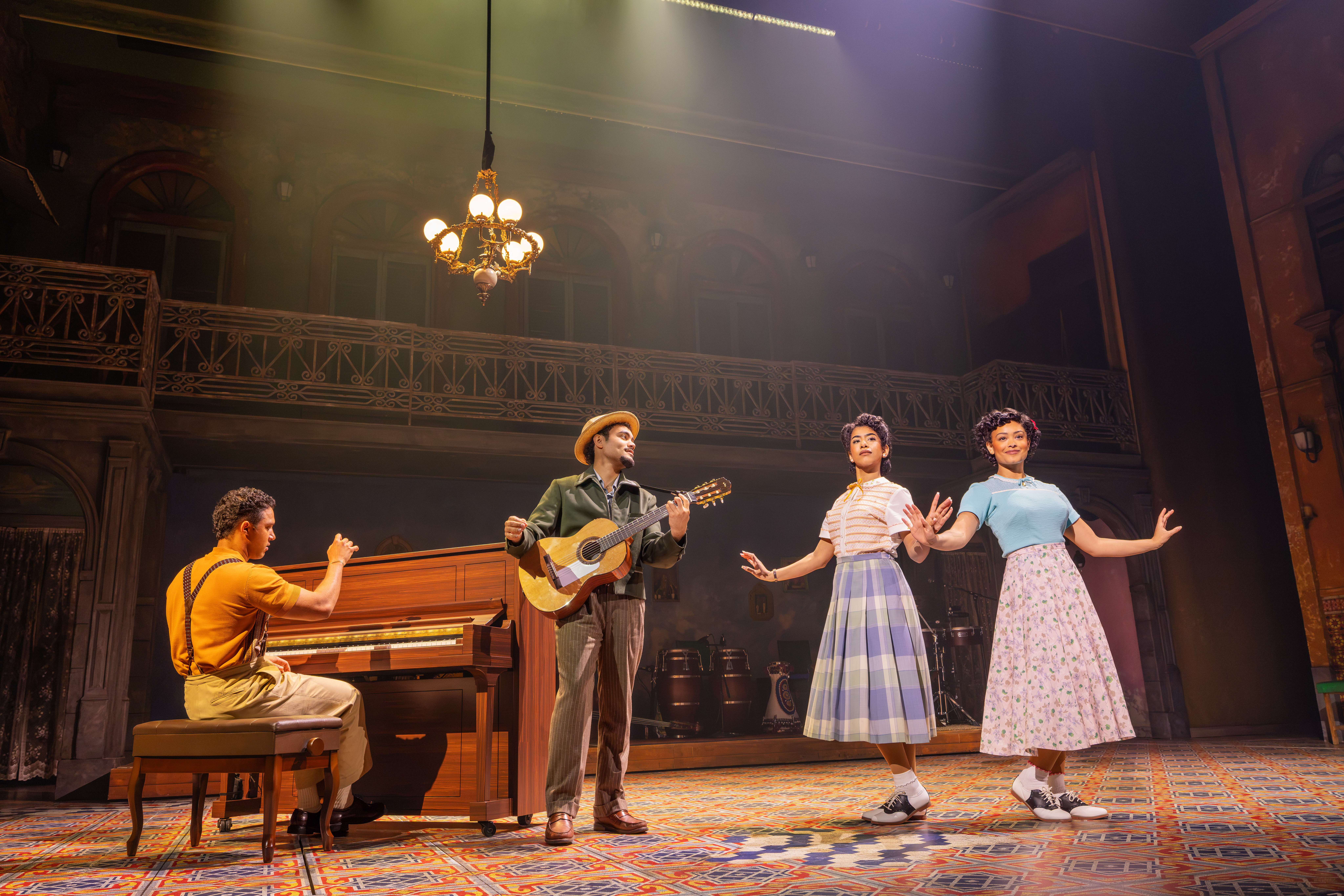 1151 - Irving Aday O’Connor (seated at piano), Aidan Olmo, Liana Morales and Isabel Gonzalez, photo by Matthew Murphy