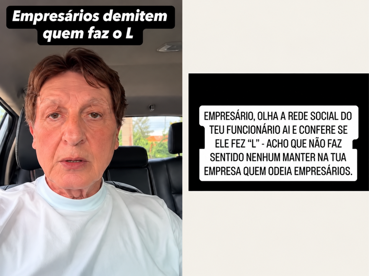 Car Selfie with Viral Business Warning
